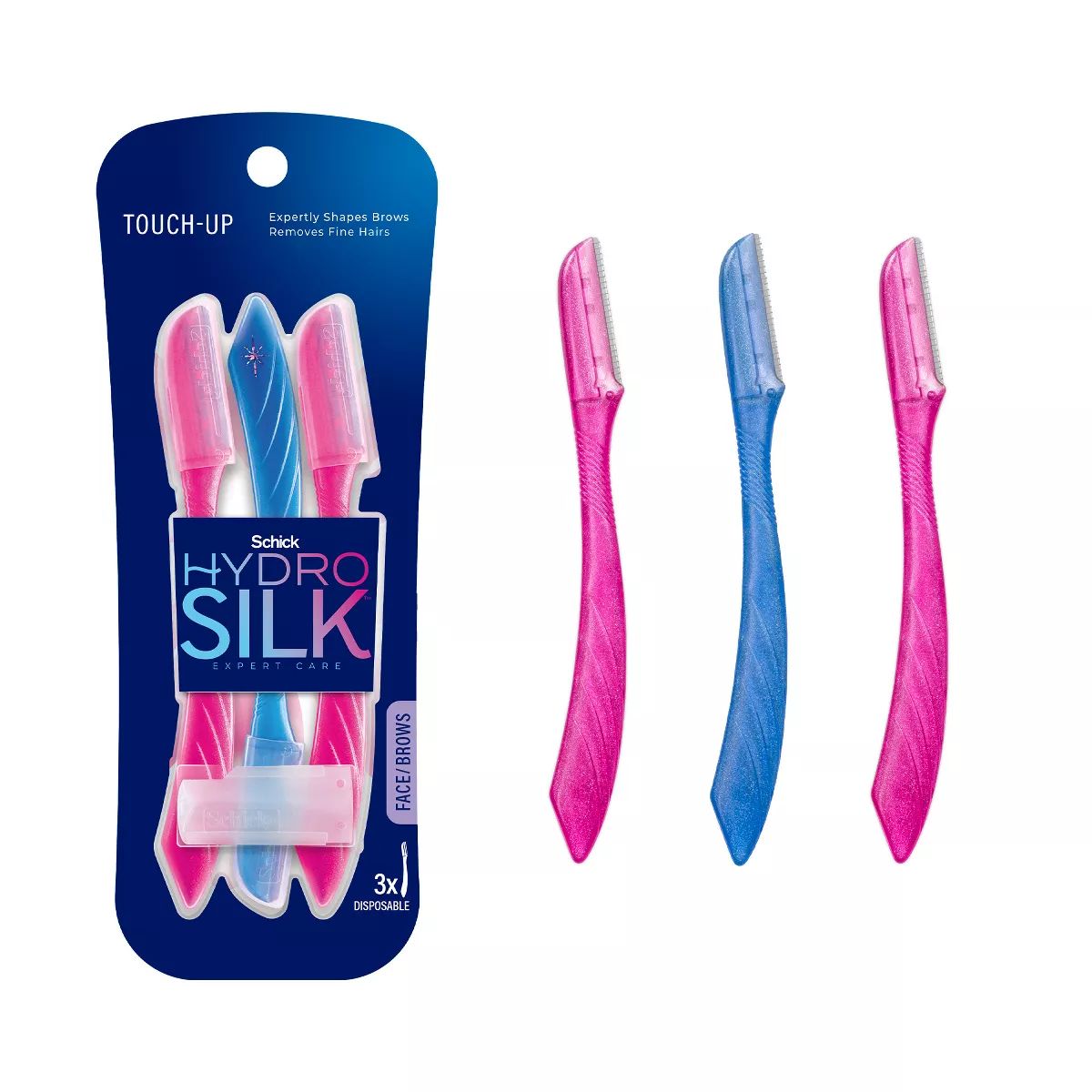 Schick Hydro Silk Touch-Up Dermaplaning Tool with Precision Cover - 3 ct | Target