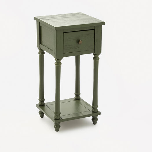 Green Wooden Telephone Table 72x35cm | TK Maxx