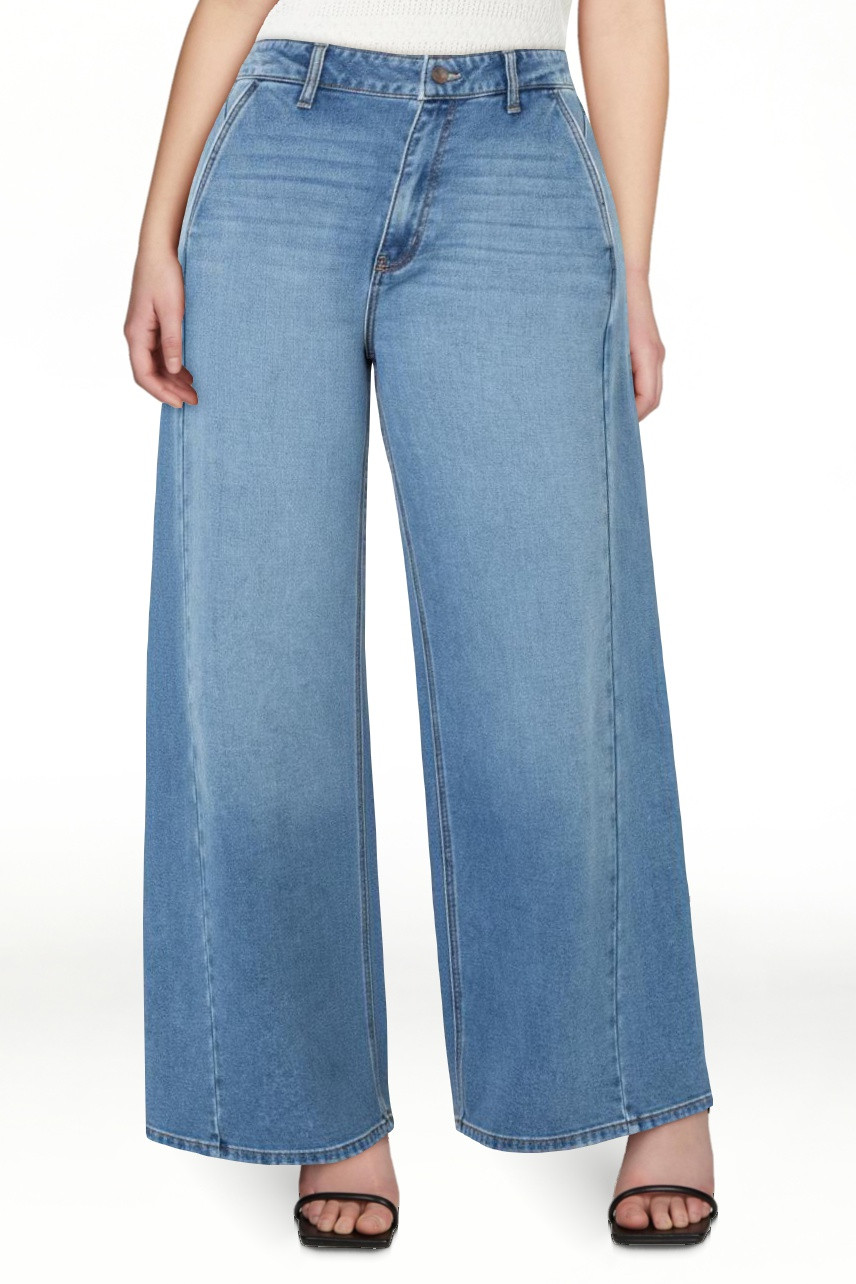 Celebrity Pink Women's and Women's Plus Wide Leg Jeans, Sizes 1-24 | Walmart (US)