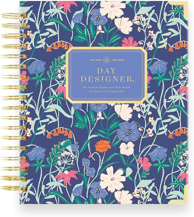 Day Designer 2023-2024 Daily Planner, July 2023 - June 2024, 7.4x9.5 Page Size (Wildflowers) | Amazon (US)