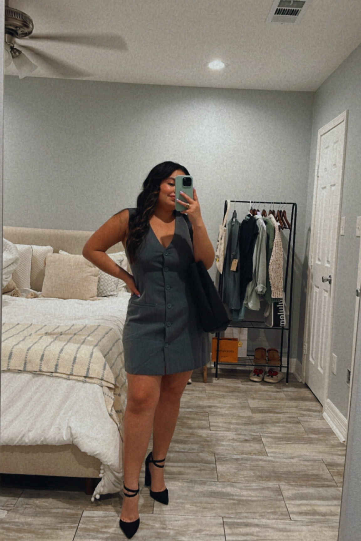 Vest mini dress, business professional, Abercrombie sale, strapped heels, work tote 

#LTKshoecrush #LTKworkwear #LTKsalealert