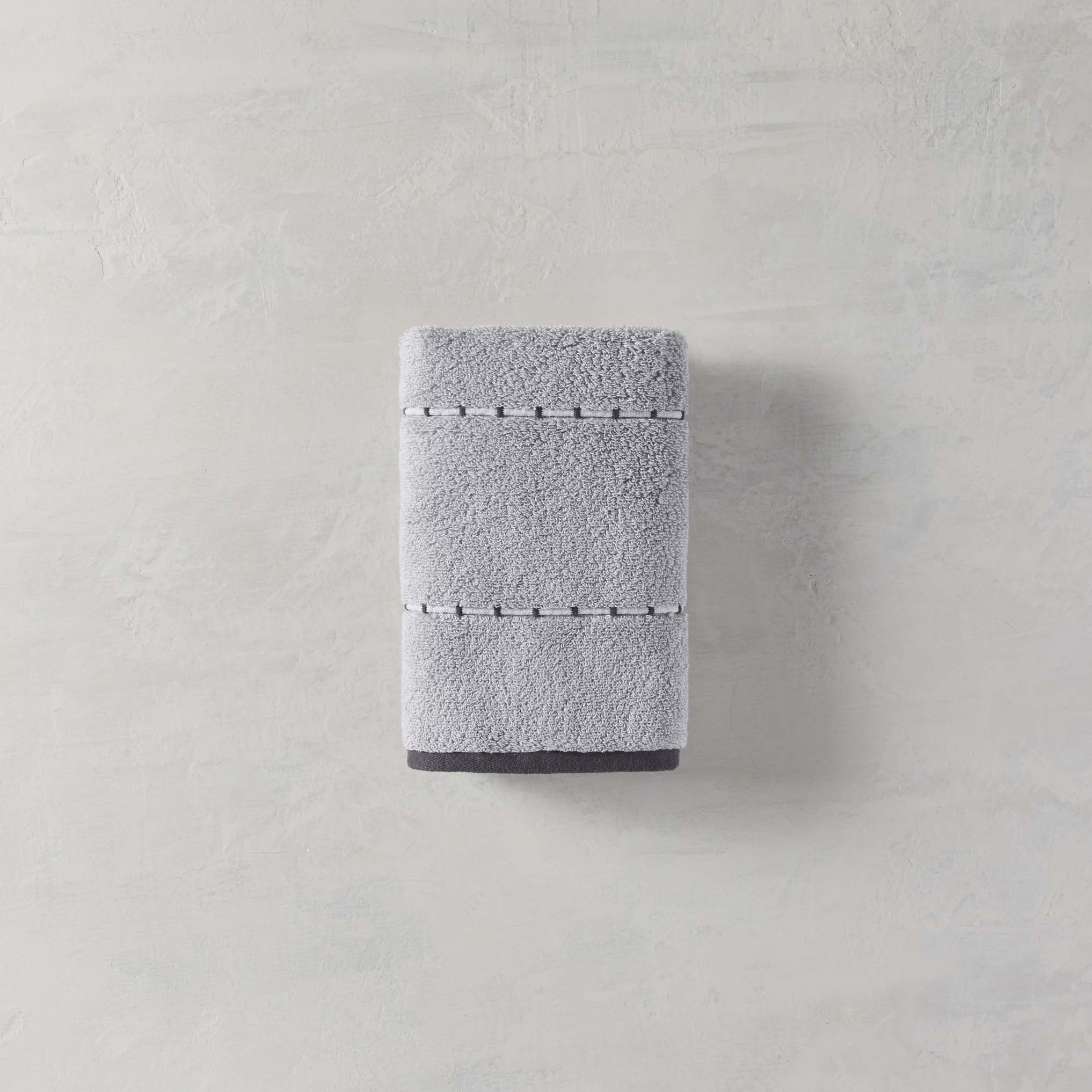 Soft Silver Hand Towel, Caldwell Stripe, Better Homes & Gardens Towel Collection | Walmart (US)