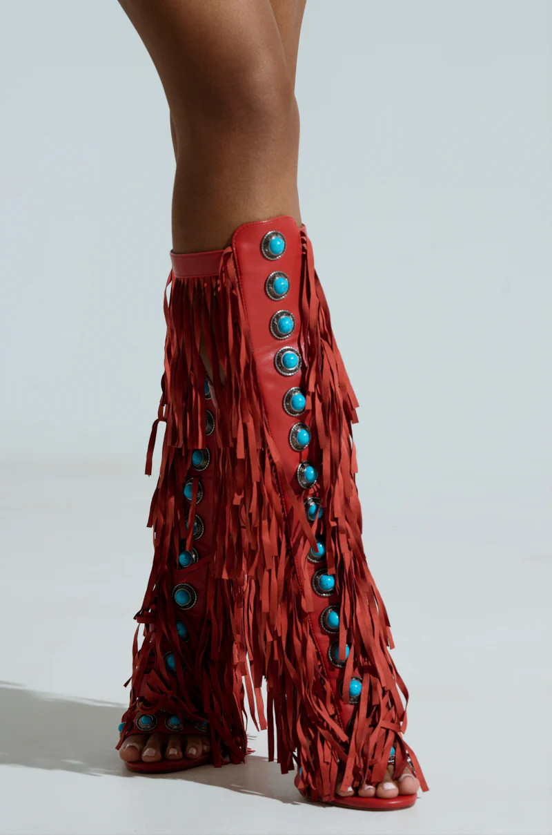 AKIRA Azalea Wang Amadeo Sandal | Red | Size 8.5 | AKIRA