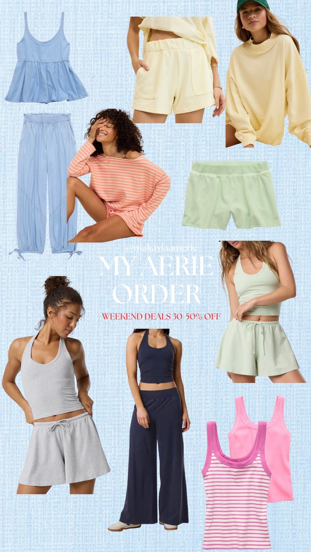 What I purchased from Aeries weekend sale!!!! I get a xs-m in everything

#LTKsummer #LTKsale