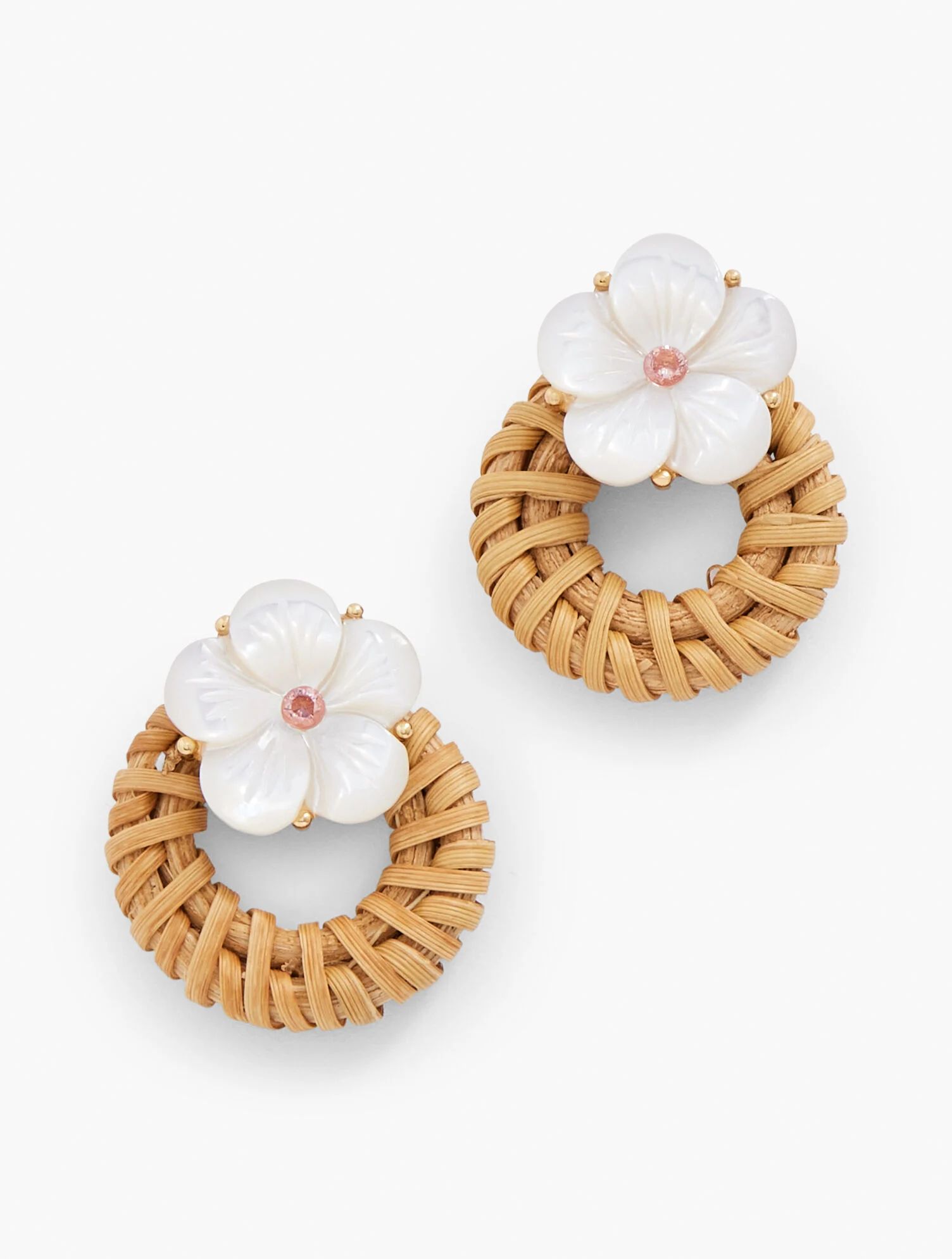 Carved Floral Drop Earrings | Talbots