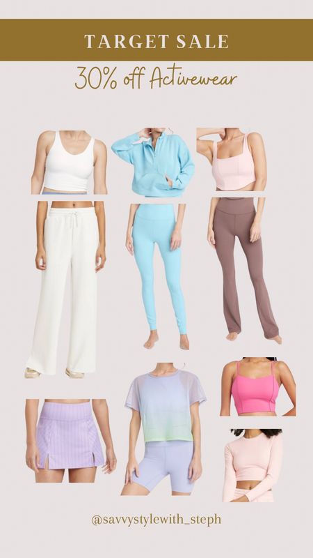 The prettiest activewear colors and styles from Target are now 30% off! 

#LTKfindsunder100 #LTKfindsunder50 #LTKfitness