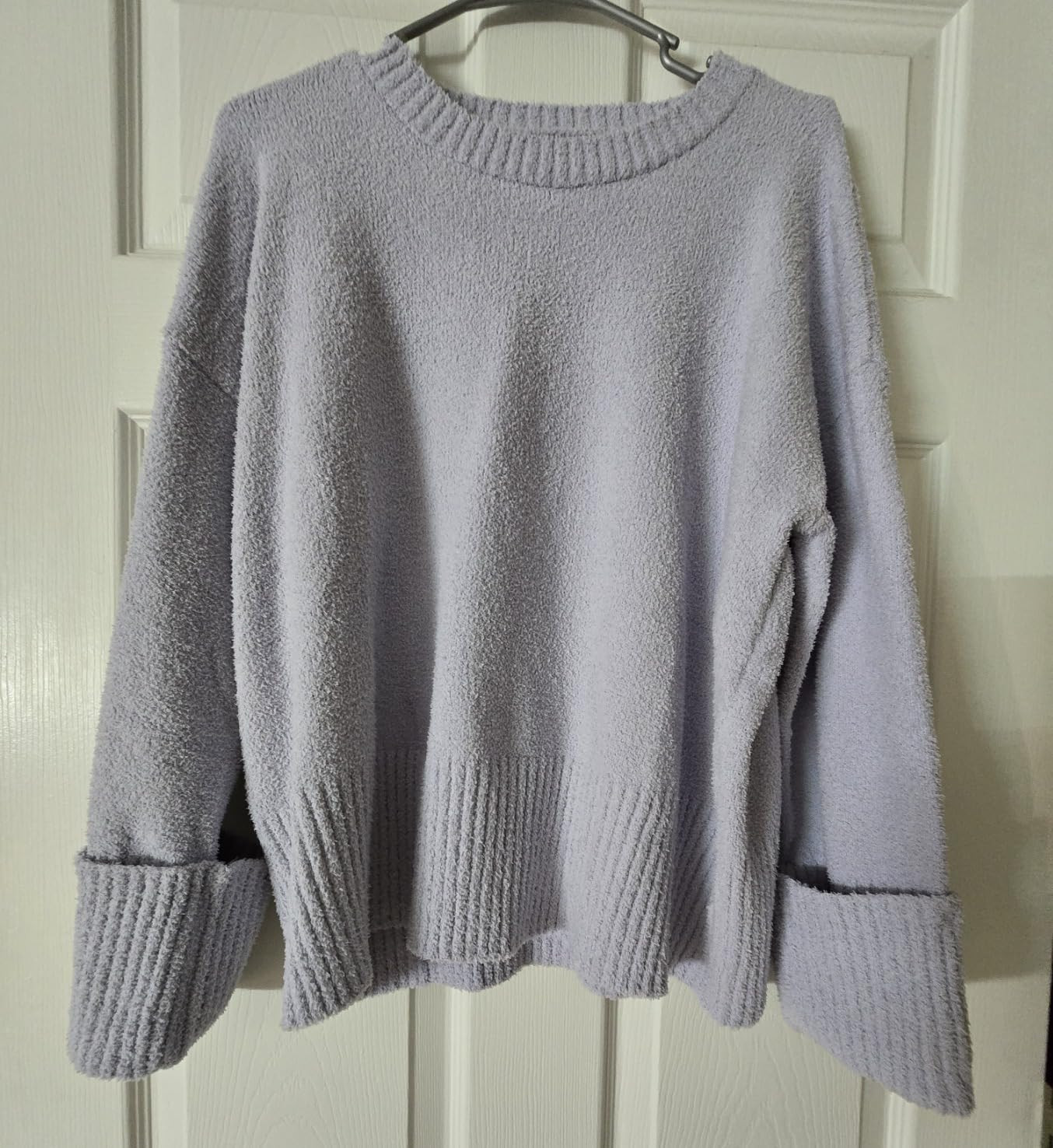 ANRABESS Women's Oversized Crewneck Long Sleeve Fuzzy Knit Casual Chunky Warm 2024 Fall Pullover ... | Amazon (US)