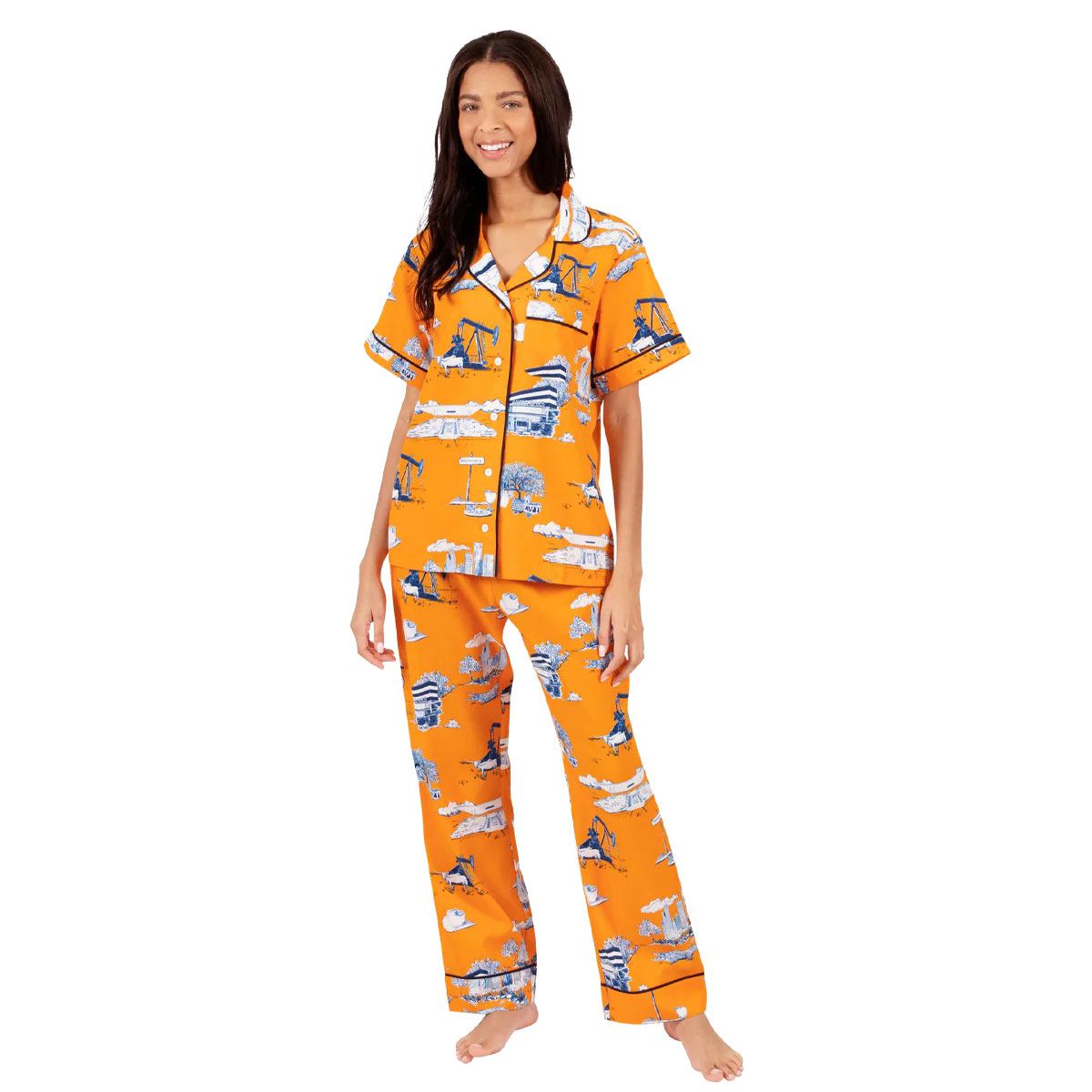 Houston Toile Pajama Pants Set | Katie Kime Inc