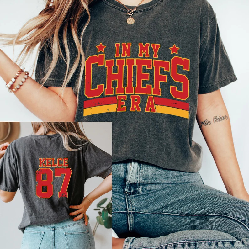 In My Chiefs Era Shirt Travis Kelce Swift Shirt Football Chiefs Jersey Shirt Travis Kelce Footbal... | Etsy (US)