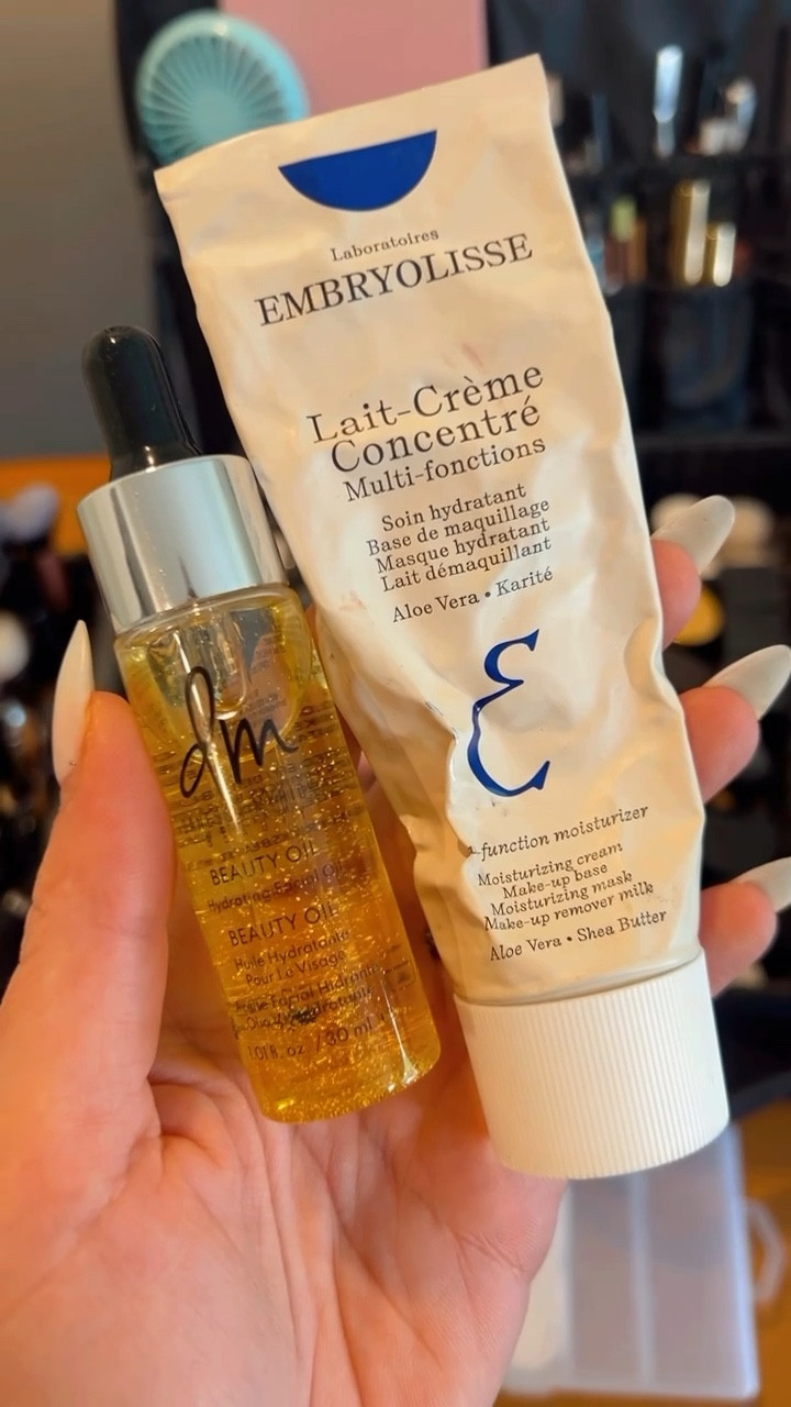 The best skin prep before makeup for that dewy look! This duo is super hydrating and leaves the skin  looking healthy. 
•embryolisse - a kit staple and great in its own right
•Dannesa Myricks facial oil adds that extra boost of hydration and glow to the skin. There’s gold flecks inside too! 🔥🙌🏼

#glowymakeup #dewymakeup #facialoil #moisturizer #primer #skinprep #makeup

#LTKWedding #LTKBeauty