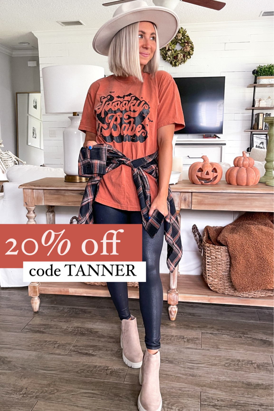 20% off my entire outfit with
Code TANNER — small in everything, except the tee is a medium. #fallfashion #fallstyle 

#LTKstyletip #LTKsalealert #LTKSeasonal