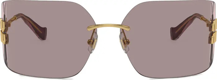80mm Oversize Irregular Sunglasses | Nordstrom