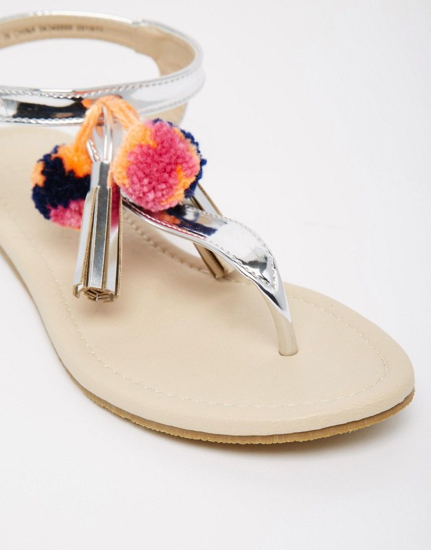 ASOS FRUIT LOOP Pom Sandals | ASOS UK