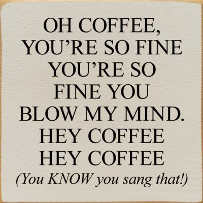 Slickblue Funny Coffee Quote Wood Sign – Rustic Wall Decor for Kitchen or Shelf – 7x7 Inches, Ivory-Black | Target