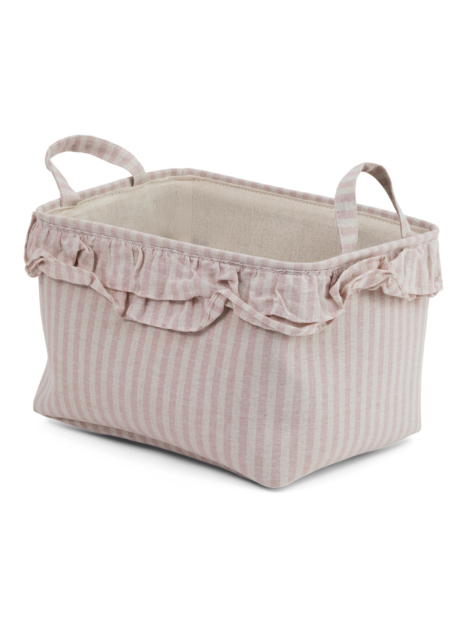 Medium Striped Ruffle Bin | TJ Maxx