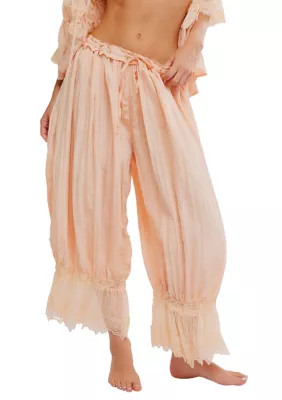 Free People Women's Forever Young Bloomer Pants, Peach, Large | Belk