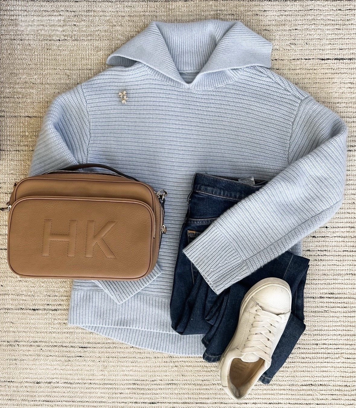 Spring outfit with cashmere pullover and jeans for a chic look. Love this for a casual every day outfit. 

#LTKStyleTip #LTKSeasonal