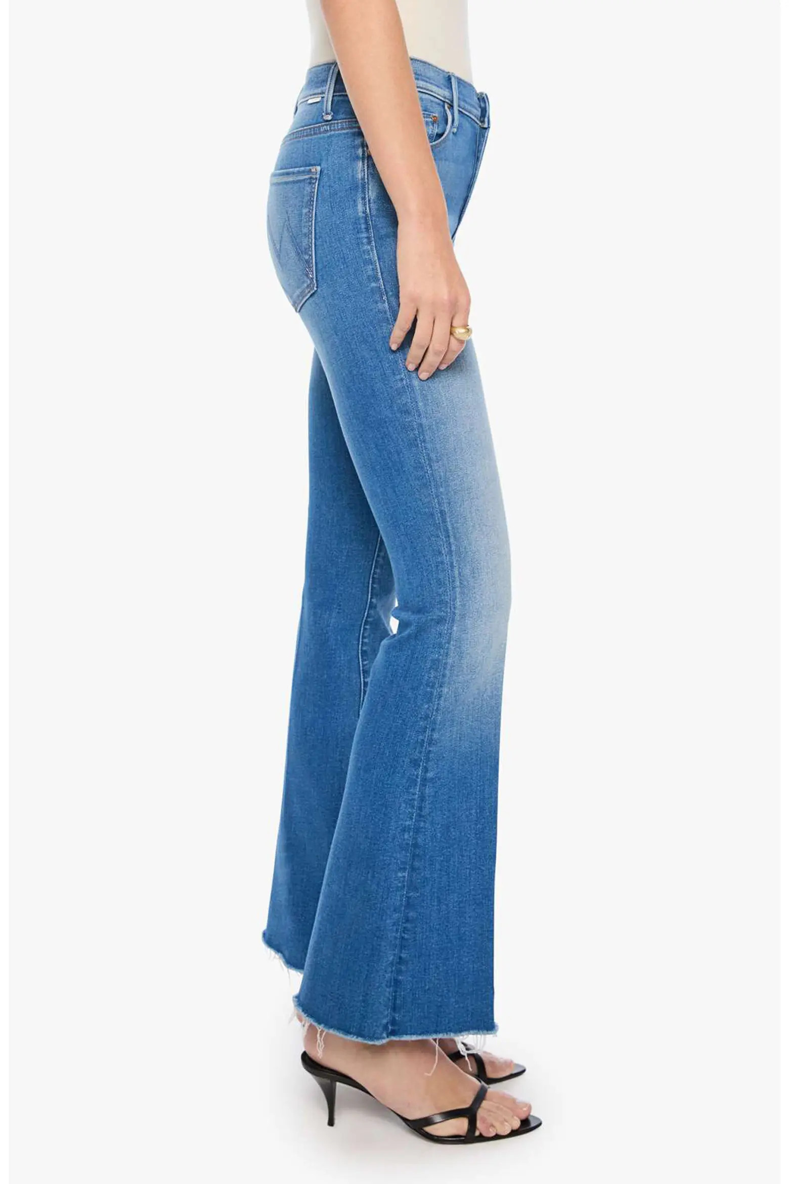 The Lil' Weekend Fray Hem Ankle Flare Jeans (Women) | Nordstrom | Nordstrom