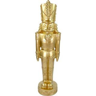 4 ft. Gold Resin Nutcracker Soldier Christmas Decoration | The Home Depot