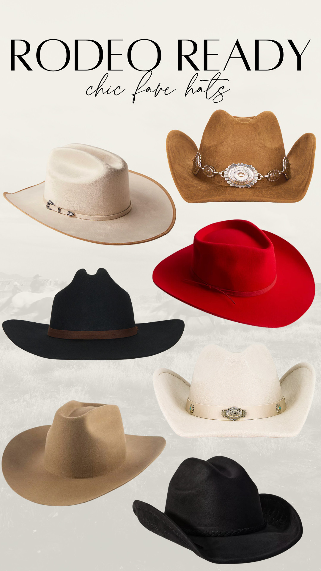 Favorite western cowboy hats for the rodeo! 

 #LTKootd