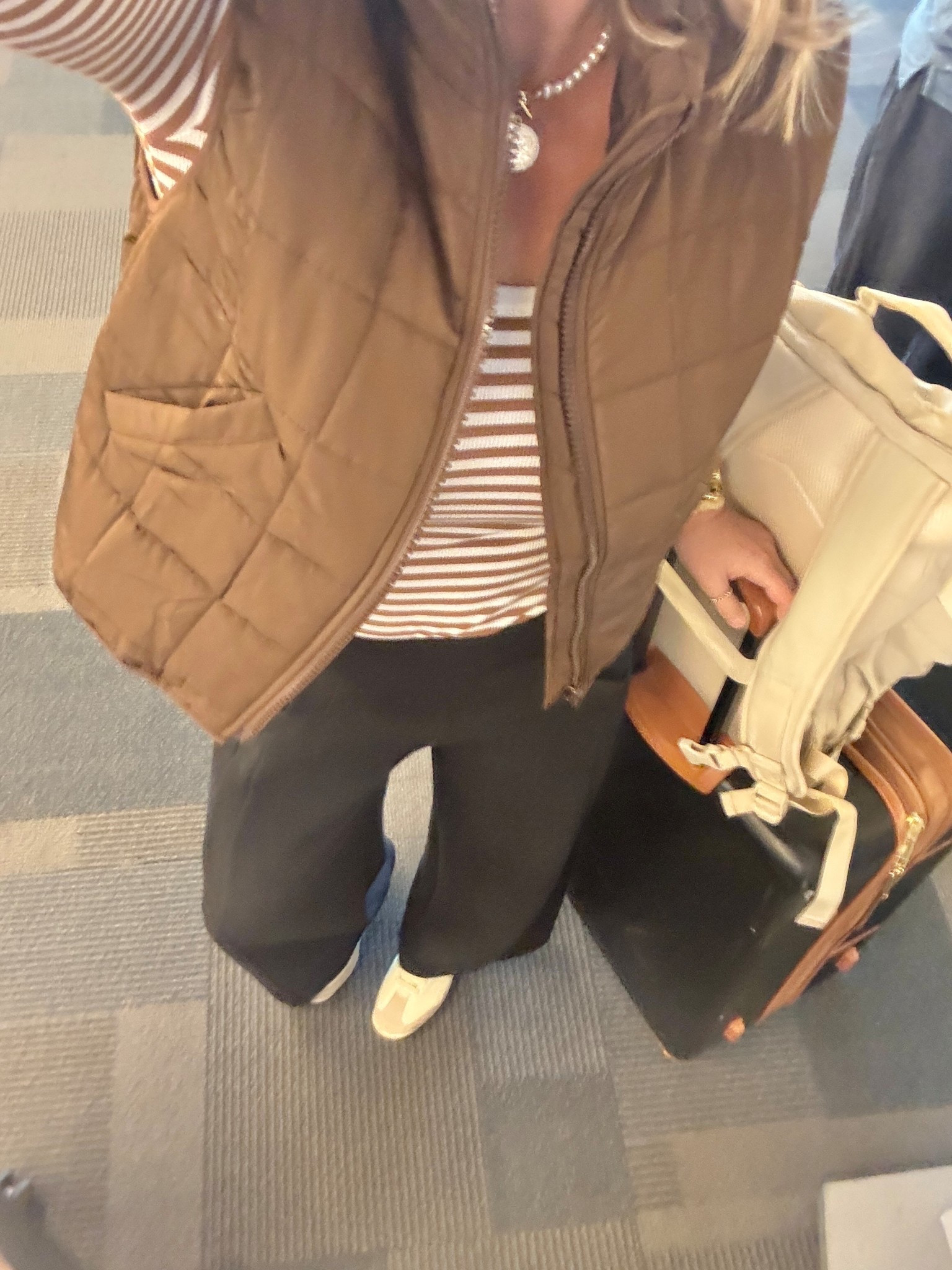 Got stopped about these pants. They’re so good! I am in xs tall. I am 5’11”. Use code RACHELXSPANX for a discount if you’re a new customer.  Also sharing a save option.  

#LTKTall #LTKTravel #LTKFindsUnder50