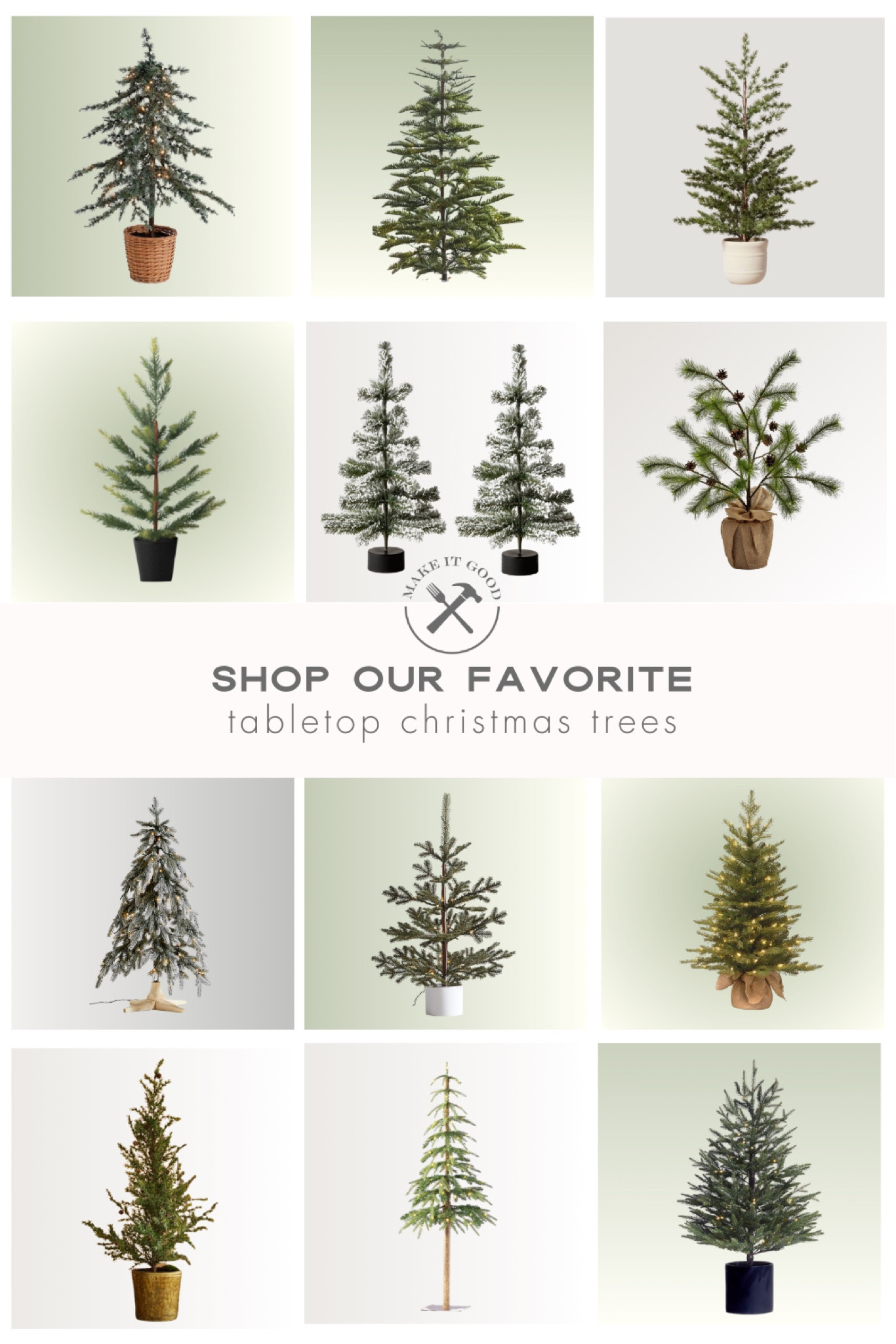 Our favorite tabletop Christmas trees that will add a festive feeling to every space in your home. 

Flocked trees, mini trees, mini Christmas trees, potted Christmas trees, tree with pinecones, farmhouse Christmas decor 

#LTKHoliday #LTKfindsunder100 #LTKhome