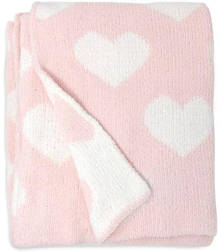 Valentine Jacquard Baby Blanket, Size 30x40in, 100% Cotton Fabric, Two-Sided Breathable Throw Bla... | Amazon (US)