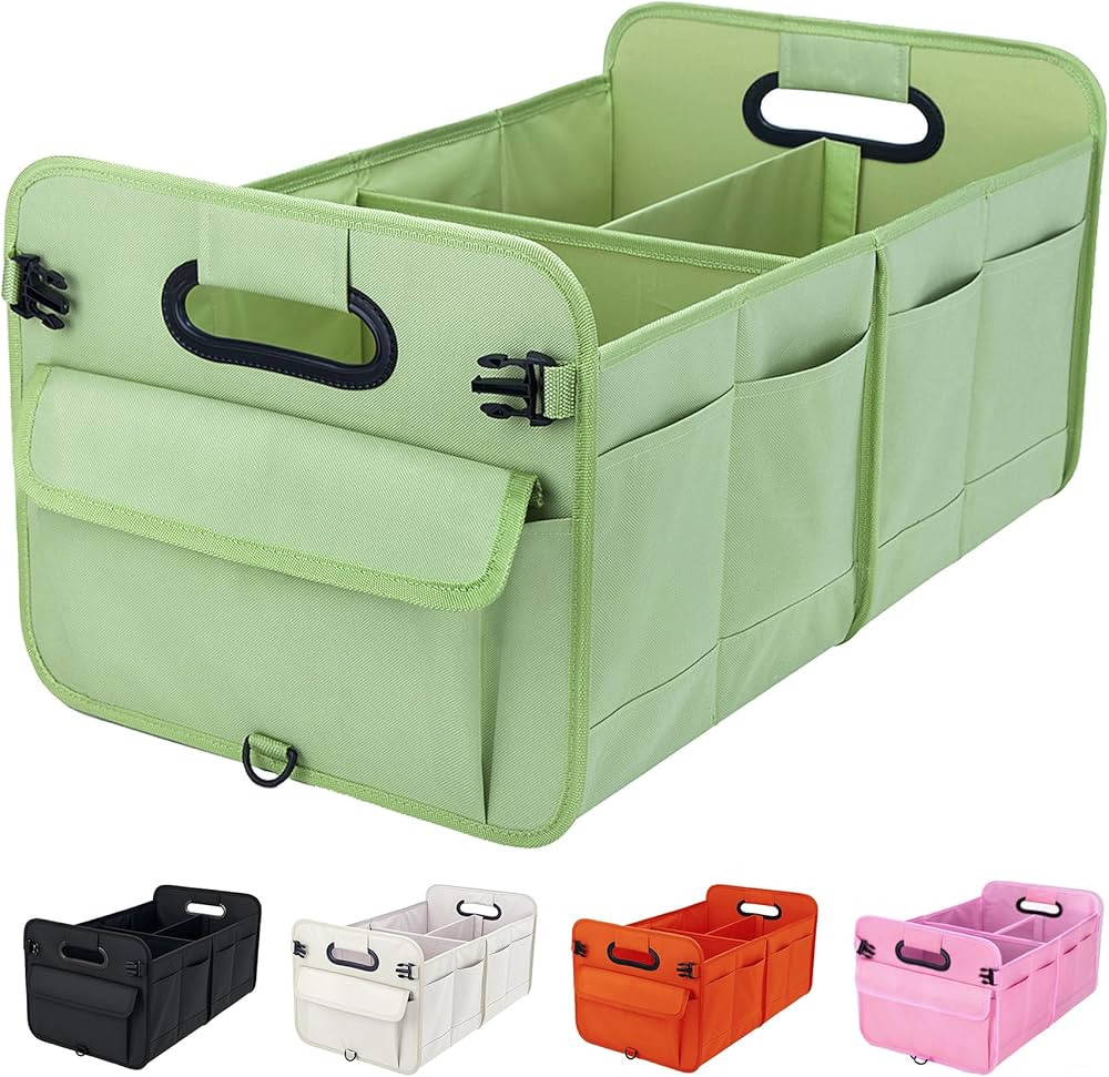 Trunk Organizer SUV, Car Organizers and Storage, NOT-FLIMSY ANTI-SLIDE 70L Spacious Collapsible Sturdy Trunk Organizer for Grocery/Car Accessories/Women Men's Gift, Fruit Green | Amazon (US)