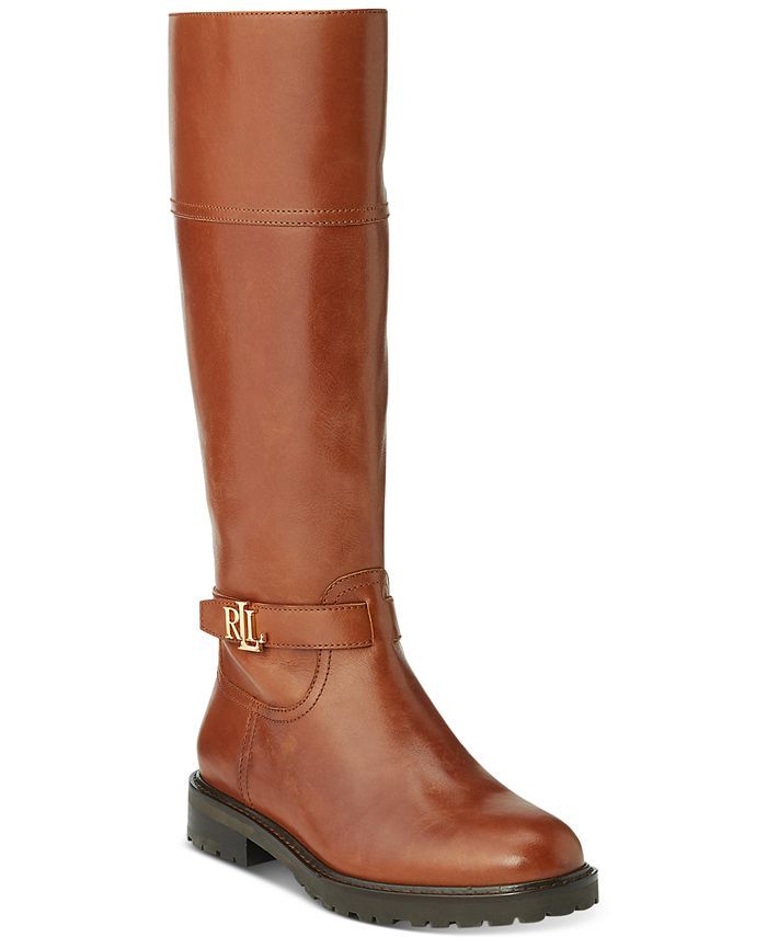 Lauren Ralph Lauren Lauren by Ralph Lauren Women's Everly Riding Boots  & Reviews - Boots - Shoes... | Macys (US)