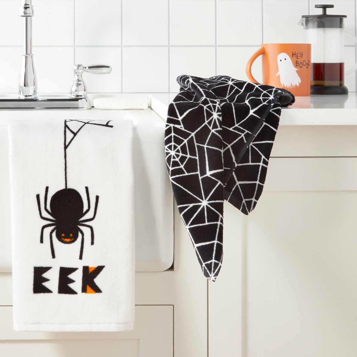 2pk Spider Halloween Kitchen Terry Towels - Hyde & EEK! Boutique™ | Target