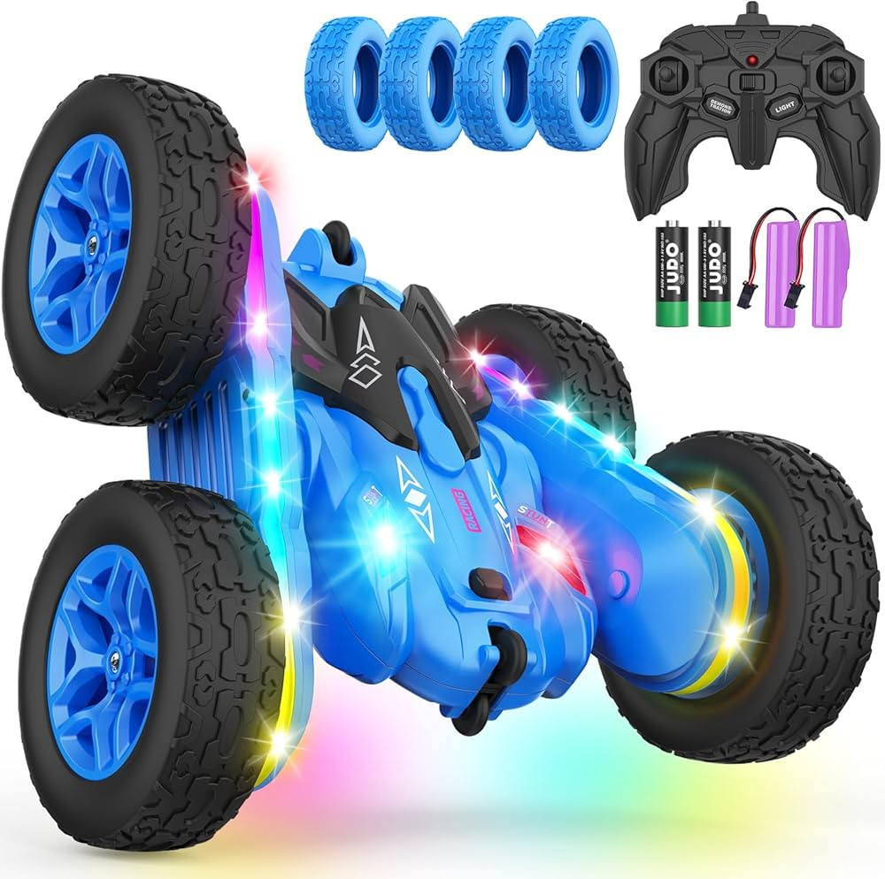 Remote Control Car, Rc Cars Stunt RC Car Toys New Upgraded Strip Lights and Headlights Car Toys D... | Amazon (US)
