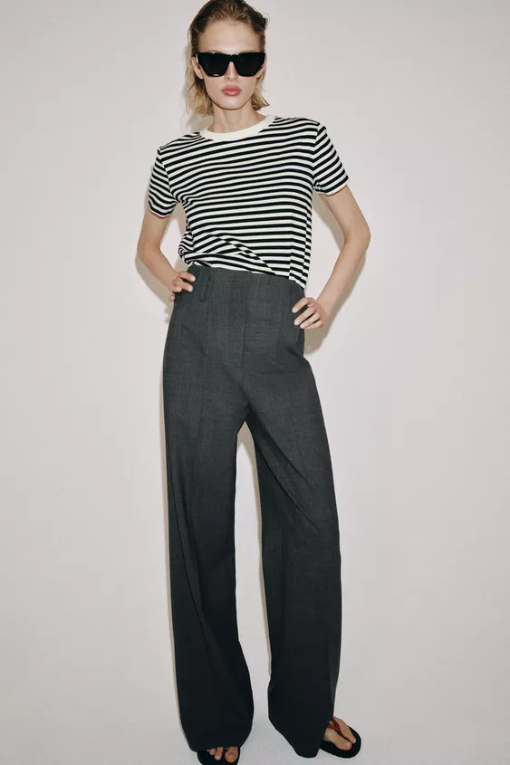 SHORT SLEEVE INTERLOCK T-SHIRT | Zara US