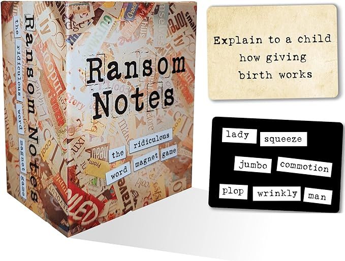 Ransom Notes - The Ridiculous Word Magnet Party Game, 3+ Players | Amazon (US)