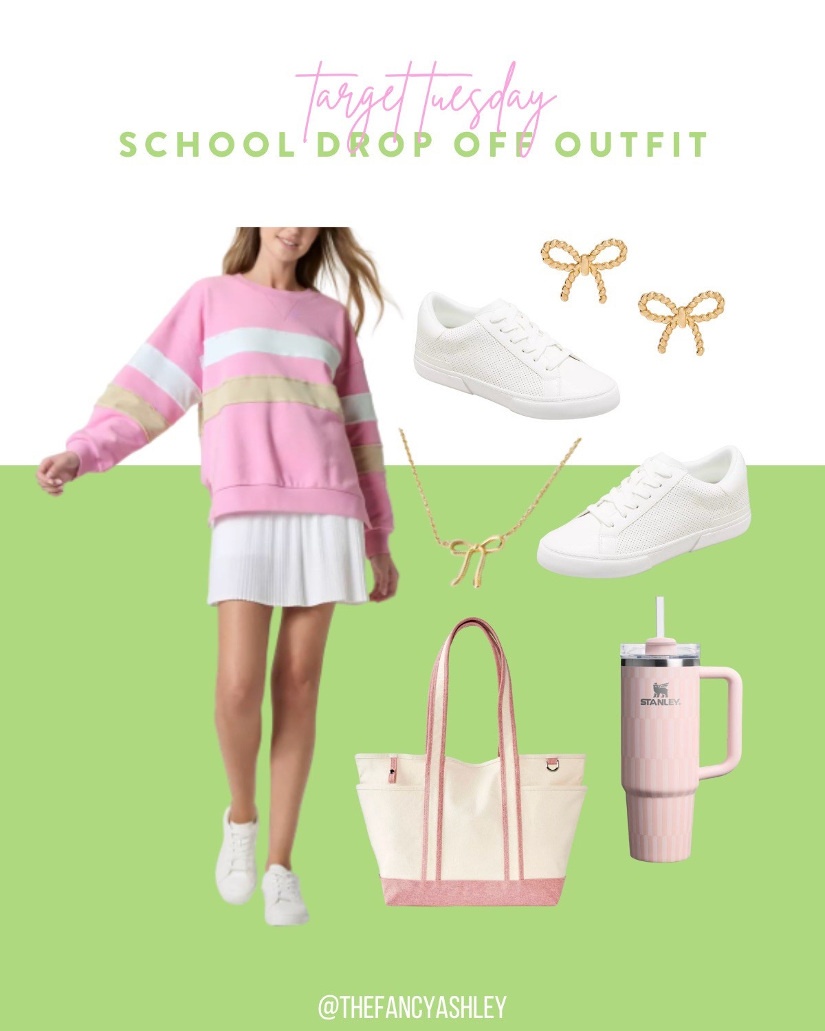 School is back in sesh and Target is out here serving the best ever drop-off outfit. This darling pleated skirt and cozy sweatshirt combo is casual-cute perfection. Sweatshirt comes in three colors. Toss on fresh white sneaks, grab a cute bag, add a few accessories, and you’re ready to slay the car line. I’m obsessed with this look for everyday mom life.


#LTKFindsUnder50 #LTKSeasonal #LTKStyleTip