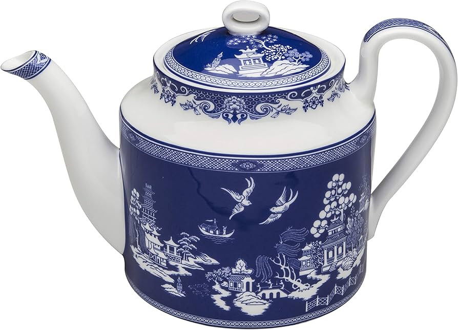 Bone China Blue Willow Teapot 4-Cup | Amazon (US)