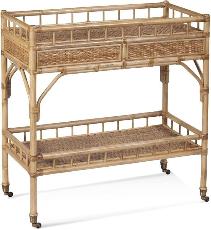 Bassett Miror Co Inc 8590-LR-471 Seaview Bar Cart Natural | Amazon (US)