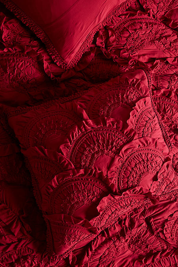 Rivulets Euro Sham By Anthropologie in Purple Size EURO SHAM | Anthropologie (US)