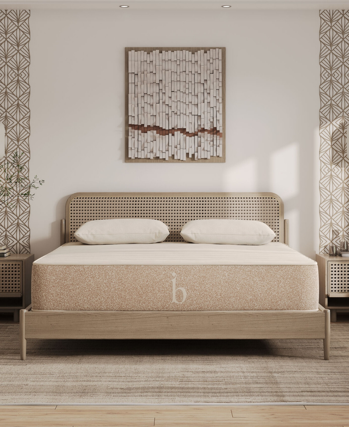 Brooklyn Bedding Birch Natural 11" Cushion Firm Mattress - California King | Macy's