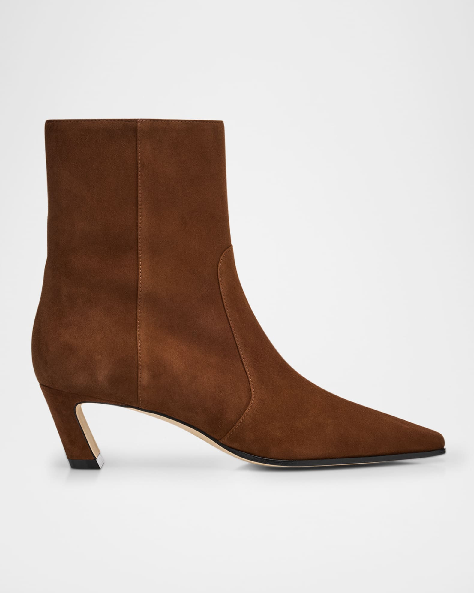 Stassi Suede Zip Booties | Neiman Marcus