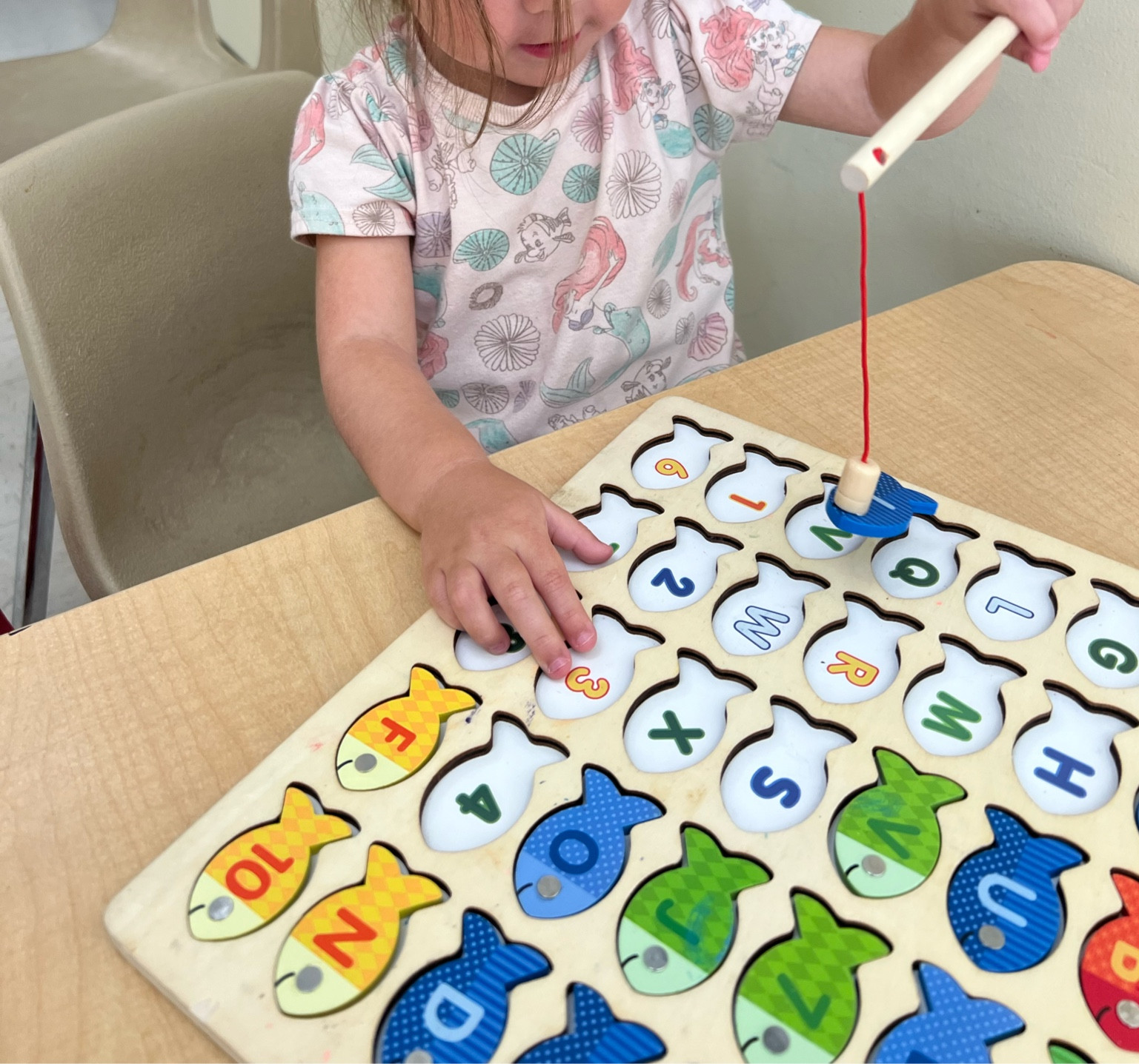 Pediatric occupational therapist recommended magnetic fishing puzzle
- Visual motor skills
- Hand eye coordination 
- Letter recognition 
- Color distinction 
- In hand manipulation 
- Age appropriate grasp attainment

#LTKxPrimeDay #LTKkids #LTKfamily