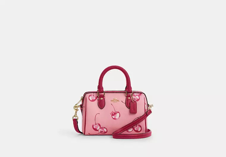 Mini Rowan Crossbody With Cherry Print | Coach Outlet US