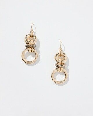 Gold Tone Links Drop Earrings | Chico's