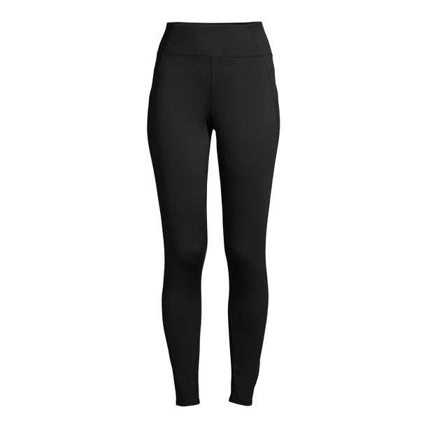 ClimateRight by Cuddl Duds Women's Plush Warmth High Waisted Long Underwear Thermal Leggings - Wa... | Walmart (US)