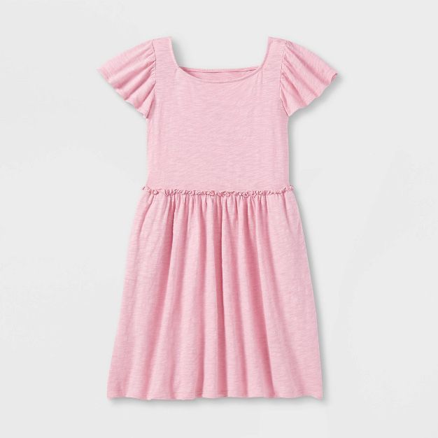 Girls' Short Sleeve Dress - Cat & Jack™ | Target