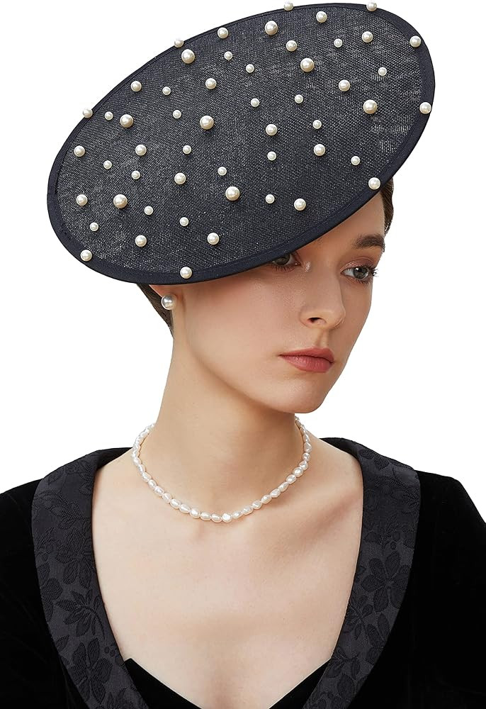 Coucoland Fascinator Hat Cocktail Tea Party Fascinator Headband Flat Kentucky Derby Fascinators f... | Amazon (US)