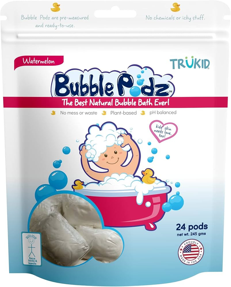TruKid Bubble Podz Bubble Bath for Baby & Kids, Gentle Refreshing Bath Bomb for Sensitive Skin, p... | Amazon (US)