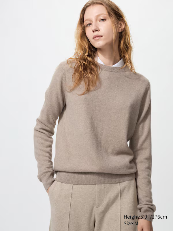 100% Cashmere Crew Neck Jumper | UNIQLO (UK)