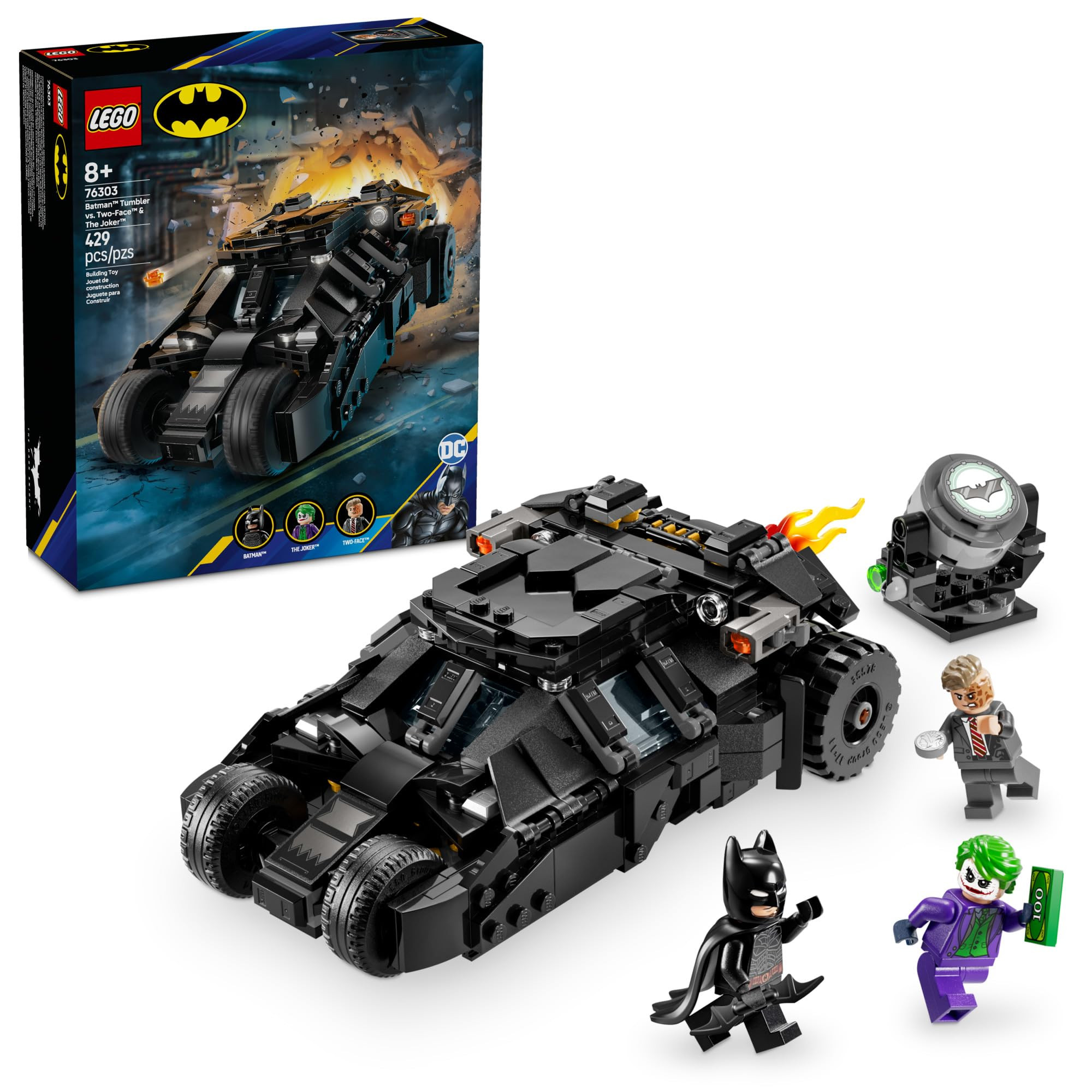 LEGO DC Batman Tumbler vs. Two-Face & The Joker Toy Building Set - Superhero Batmobile Toy from T... | Amazon (US)