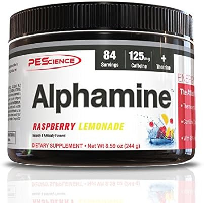 PEScience Alphamine, Raspberry Lemonade, 8.59 Ounce, 84 Servings | Amazon (US)
