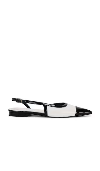 Cheri Slingback in Blanc & Noir | Revolve Clothing (Global)